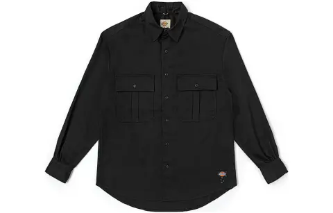 Dickies Shirts Unisex Pointed Collar Moderate Workwear