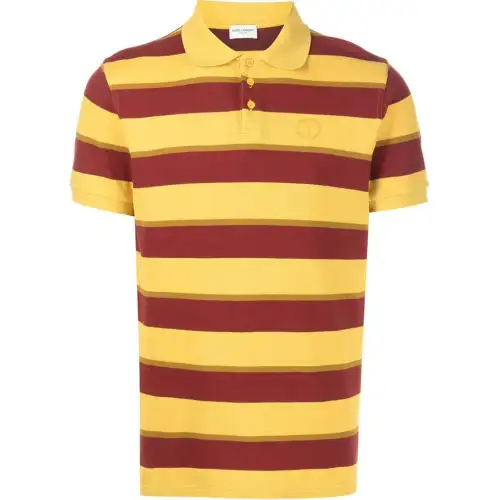 SAINT LAURENT Logo-embroidered Polo Shirt