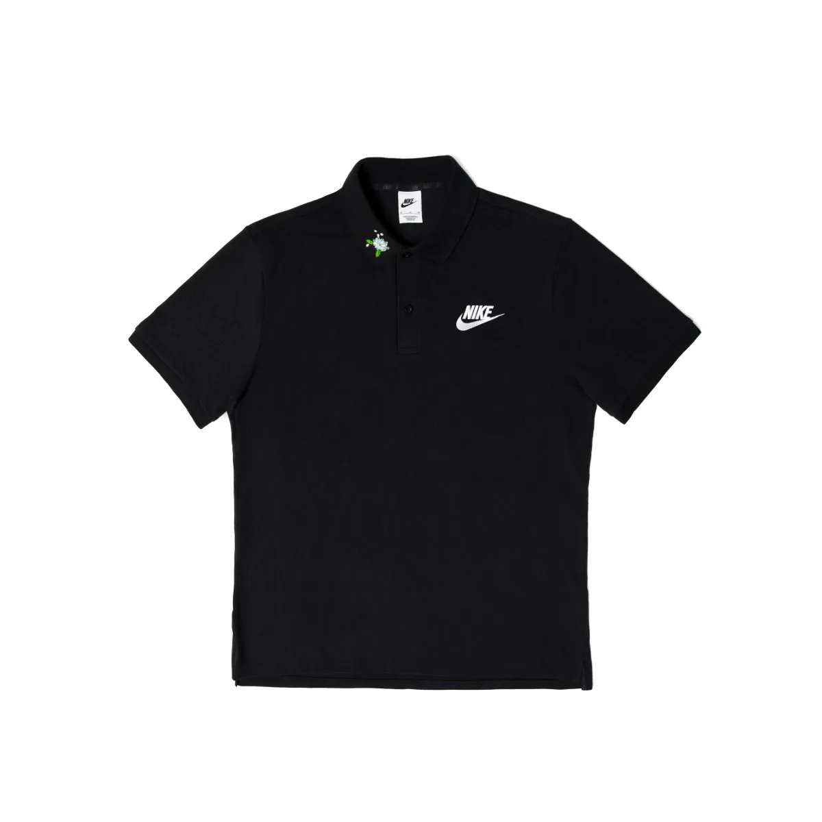 Nike Polo Shirts Unisex Black Polo Collar Moderate Straight Fit