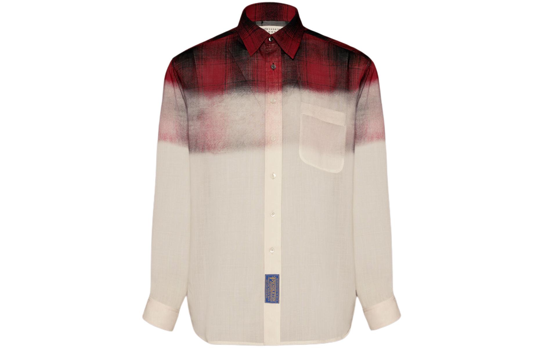 Maison Margiela Pendleton Checked Faded Effect Shirt