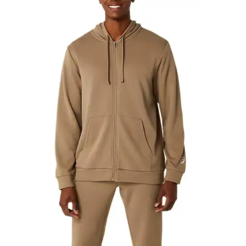 ASICS Sweatshirts Men's Brown Hooded Moderate