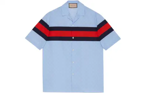 GUCCI Chinese New Year SS24 Shirt Men's Light Blue