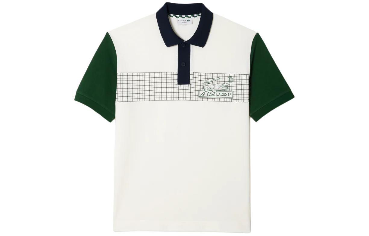 Мужское поло LACOSTE (зеленое)