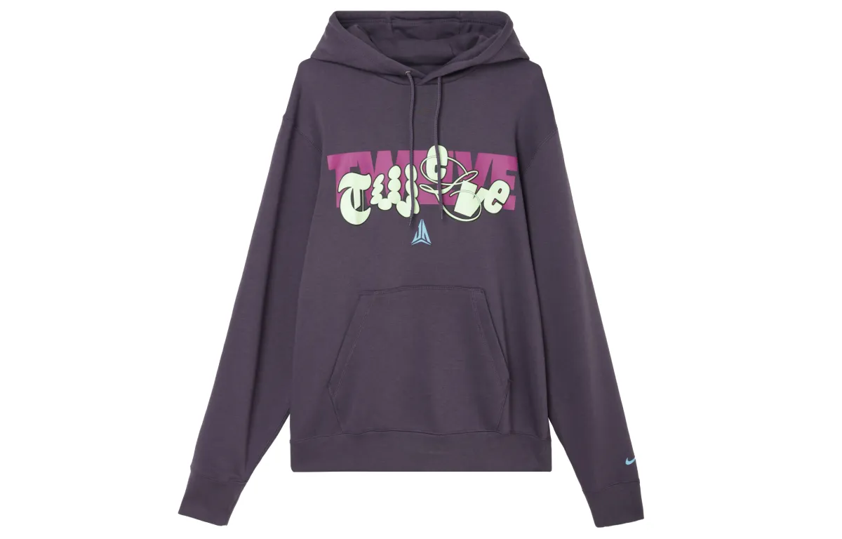 Nike Sweatshirts Men's Purple Hooded Moderate