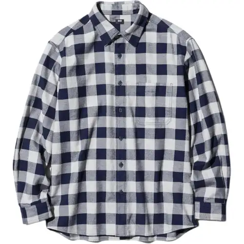 UNIQLO Shirts Unisex Gray Lapel Moderate Other