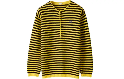 LOEWE Sweaters Men's Yellow Crew Neck Thin Other