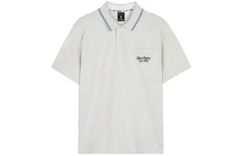 Skechers Polo Shirt Men's Light Heather Gray