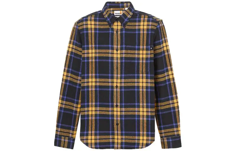 Timberland Shirts Men's Blue Pointed Collar Moderate Other