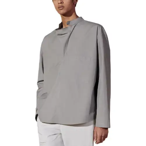 HERMES SS24 Shirt Men's Dusty Gray