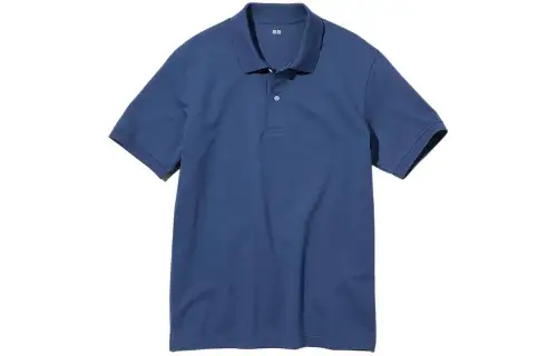 UNIQLO Polo Shirt Unisex Sea Blue