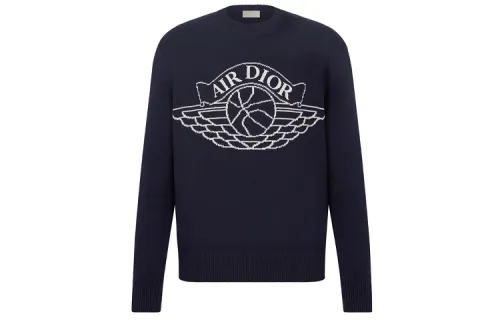 DIOR x Jordan Sweater Unisex Navy Blue