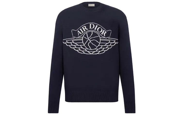 DIOR x Jordan Sweater Unisex Navy Blue
