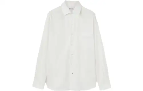 Loro Piana Shirts Men's White Square Collar Moderate Other