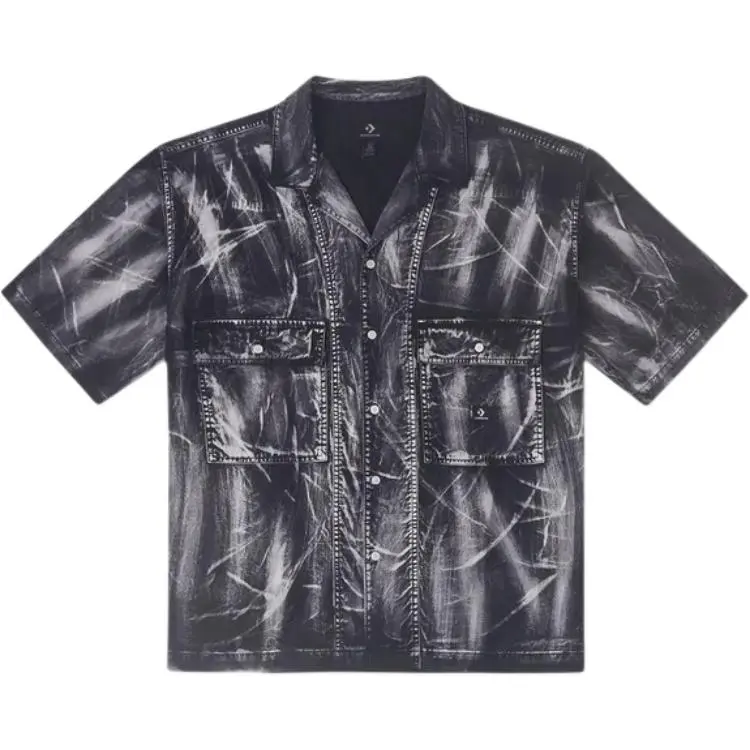 Converse Shirts Men's Black Lapel Moderate Other