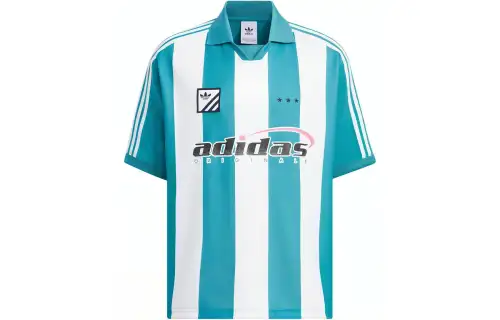 Adidas Originals PLAY FOOTBALL SHIRT Polo Shirt Men's Arctic Ocean Blue