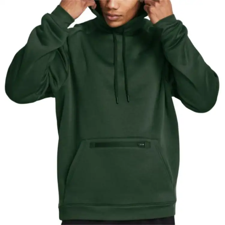 Under Armour Sweatshirts Men's Green Hooded Thickened Regular