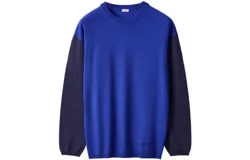 LOEWE Sweaters Men's Blue Crew Neck Moderate Other