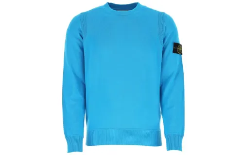 STONE ISLAND Sweaters Men's Light Blue Crew Neck Moderate Other