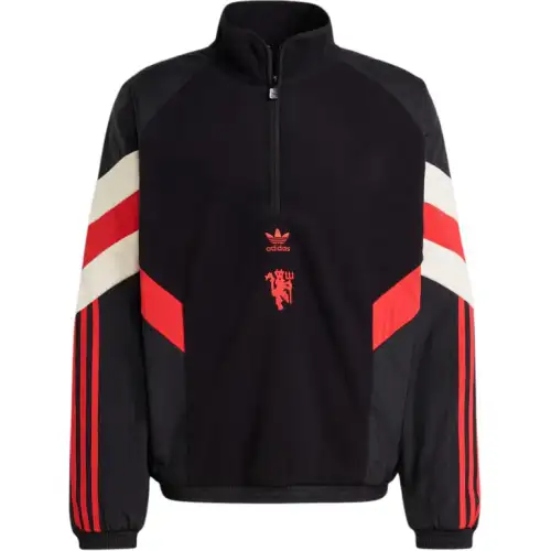 Adidas Originals Manchester Football United Polar Fleece Sweatshirt Men's Black