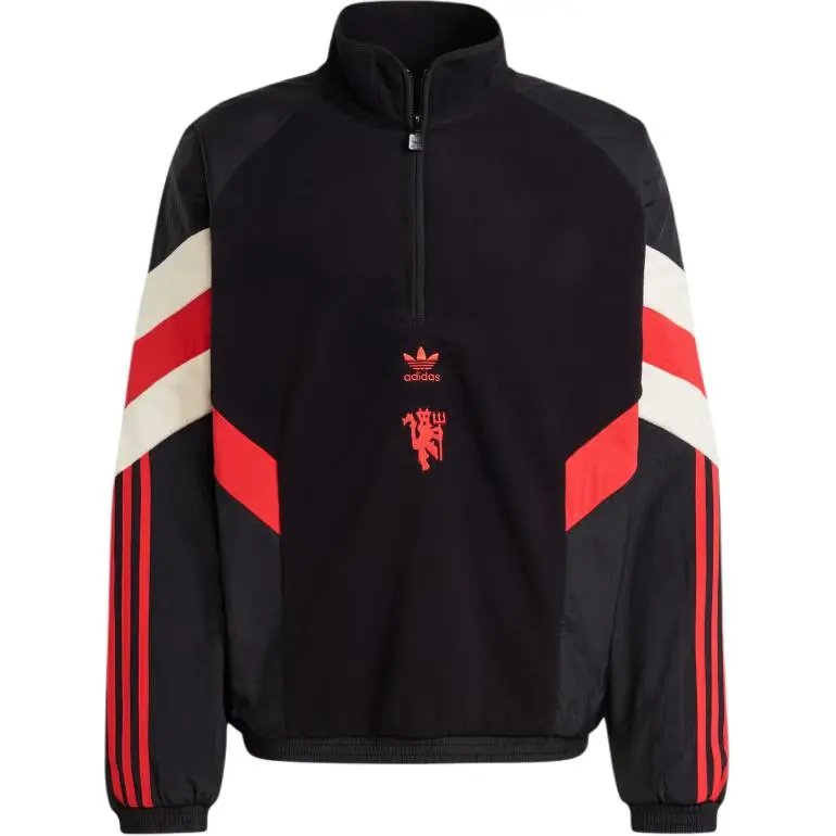 Adidas Originals Manchester Football United Polar Fleece Sweatshirt Men's Black