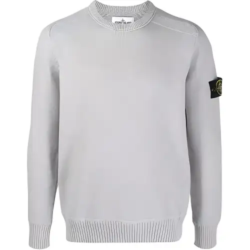 STONE ISLAND Sweaters Men's Gray Crew Neck Moderate Other