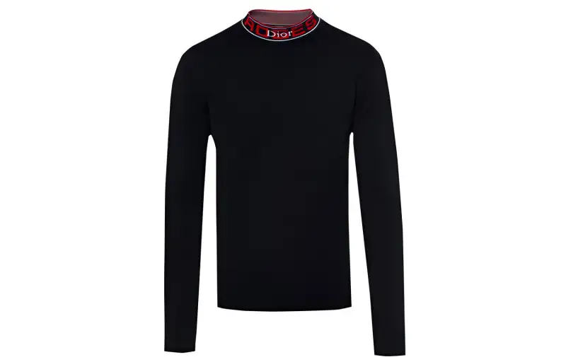 DIOR Quarterly New Products Sweaters Men's Black Crew Neck Moderate Other