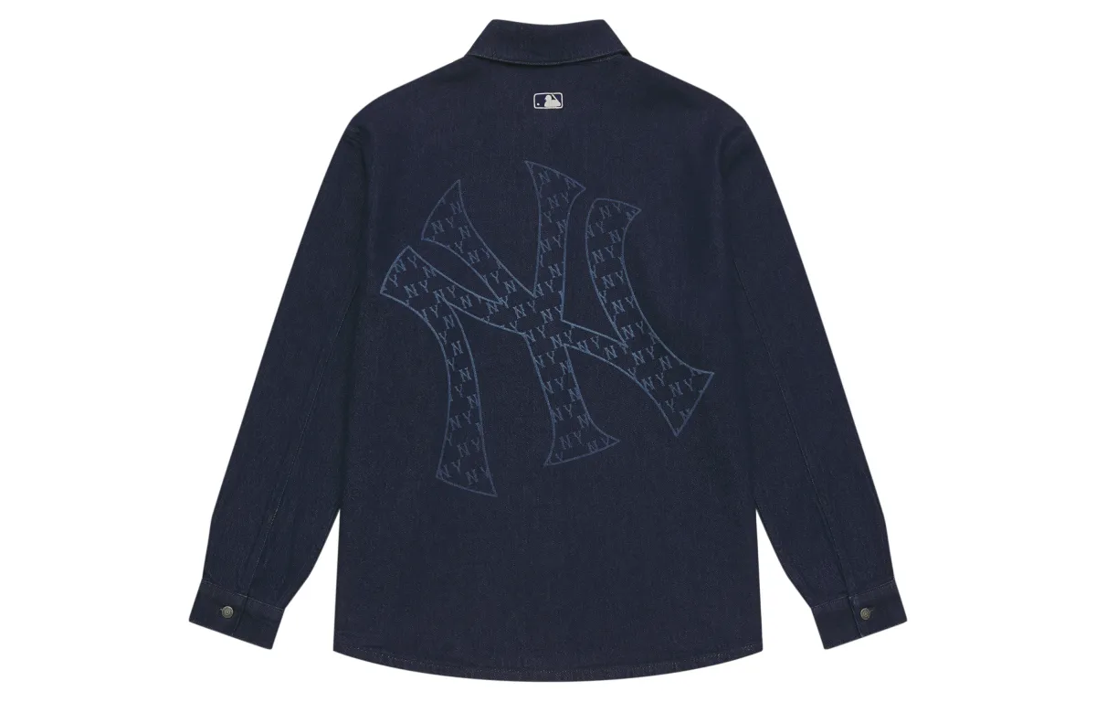 MLB MONOGRAM 24FW Shirt Unisex Dark Marine Blue