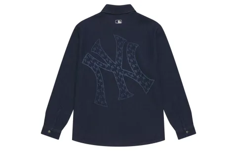 MLB MONOGRAM 24FW Shirt Unisex Dark Marine Blue