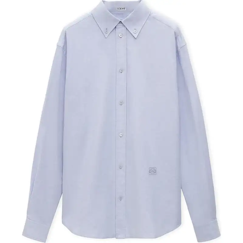 LOEWE Logo Embroidered Long Sleeved Shirt