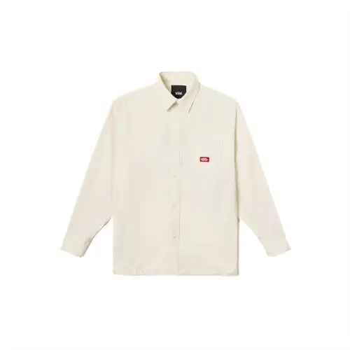 Vans Shirts Men's Ecru Lapel Moderate