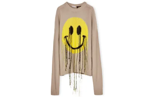 LOEWE Sweaters Men's Beige Crew Neck Moderate Other