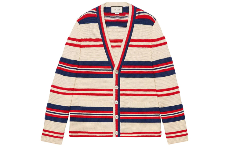 【Previous Season】Cotton wool cardigan with appliqué