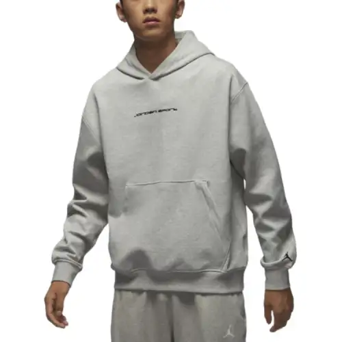 Jordan Sport Dri FITHOOP Fleece Sweatshirt Men's Heather Gray/Black