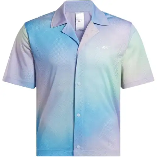 Reebok Shirts Unisex Cyan Lapel Moderate Other