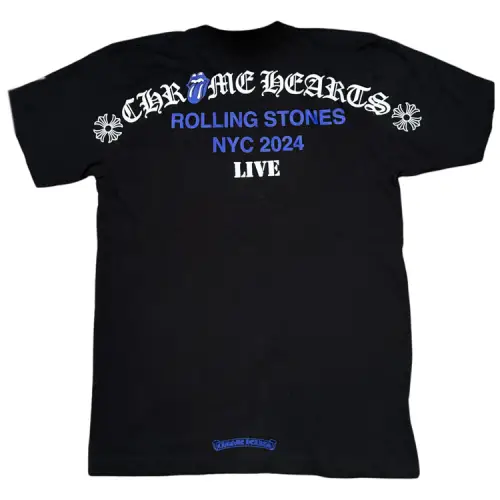 Chrome Hearts Rolling Stone SS24 T Shirt Unisex Black