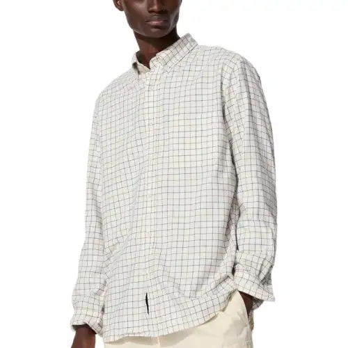 UNIQLO Shirts Unisex Ivory Lapel Thin Other