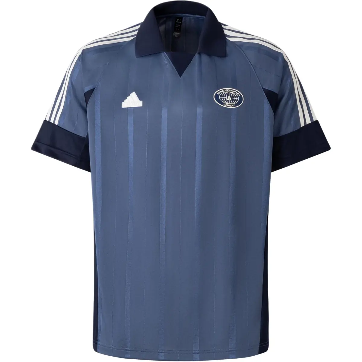 Adidas TIRO V NECK With COLLAR TEE Polo Shirt Men's Ink Blue