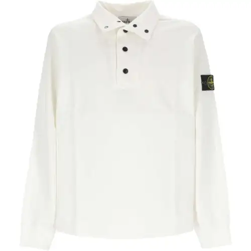 STONE ISLAND Long-Sleeved Polo Shirt