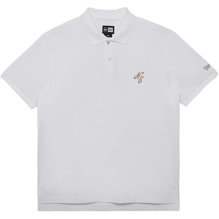 New Era Polo Shirt Unisex White