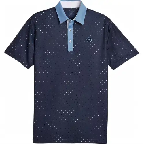 PUMA Golf Polo Shirt Men's Marine Blue