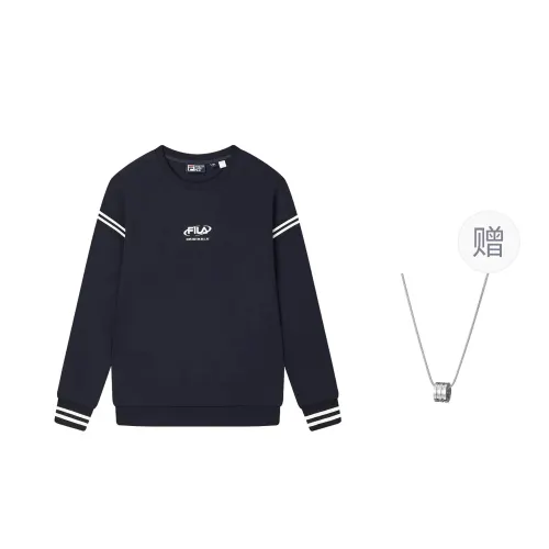 FILA Original Sweatshirt Men's Blue, Comes With A Necklace