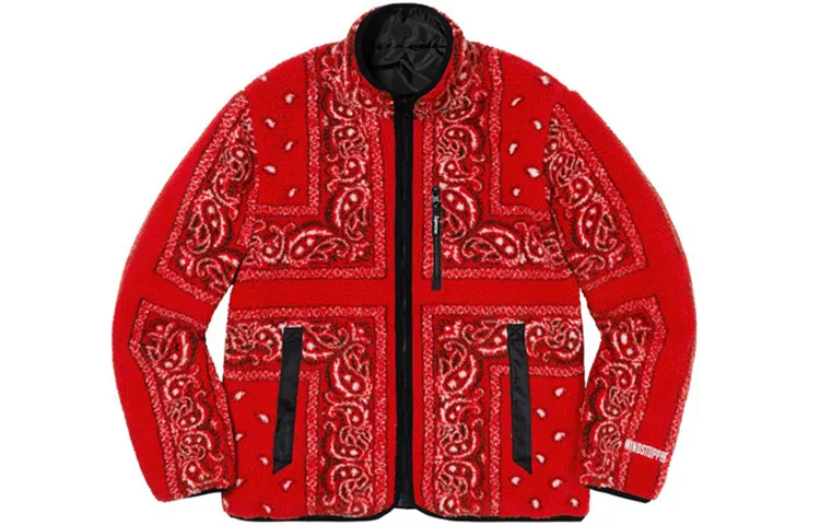 Supreme Reversible Bandana Fleece Jacket