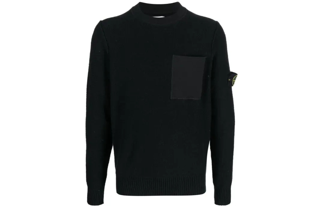 STONE ISLAND 523D2 Soft Cotton With Mix Fabric Knit Sweater