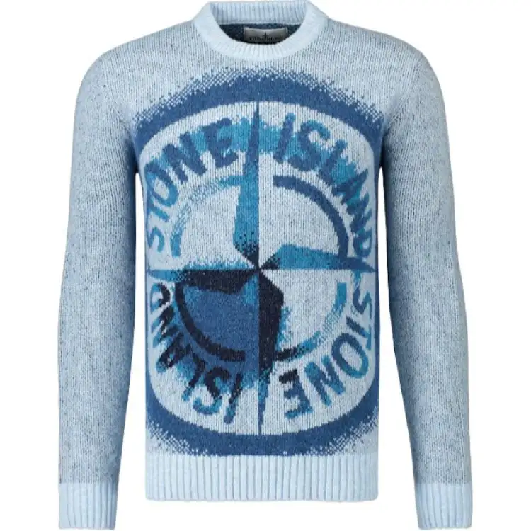 STONE ISLAND Compass Motif Crewneck Jumper