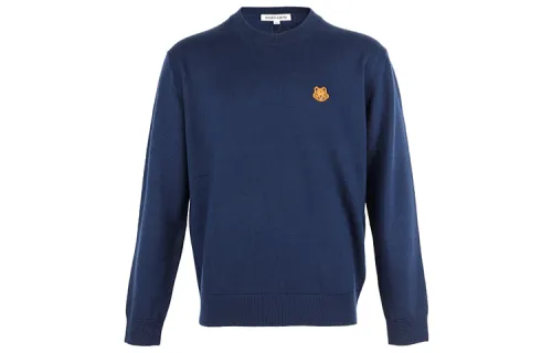 KENZO Sweaters Men's Blue Crew Neck Moderate Other