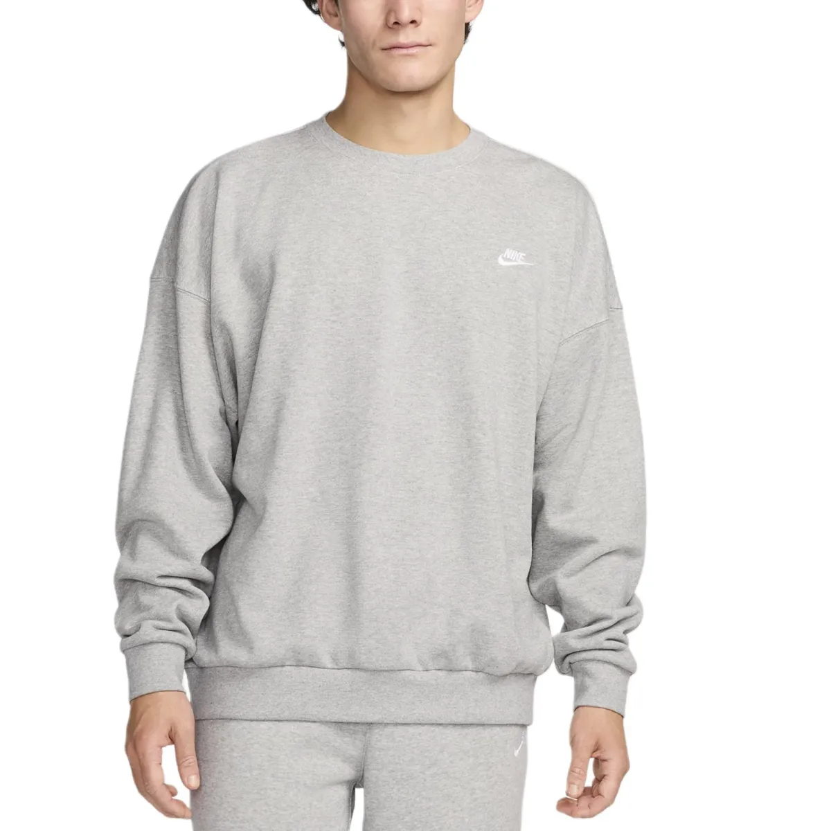 Nike NK CLUB FT OVERSIZED CREW Sweatshirt Men's Dark Gray