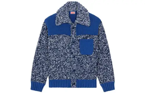 【Previous Season】contrast-panel knitted cardigan