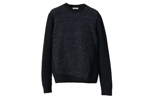 HERMES Sweaters Men's Black Crew Neck Moderate Other