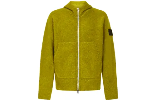 STONE ISLAND Sweaters Men's Green Hooded Moderate Straight Fit
