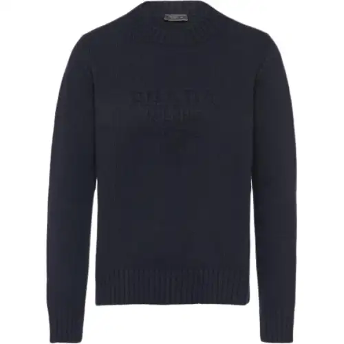 Prada logo-embroidered sweater
